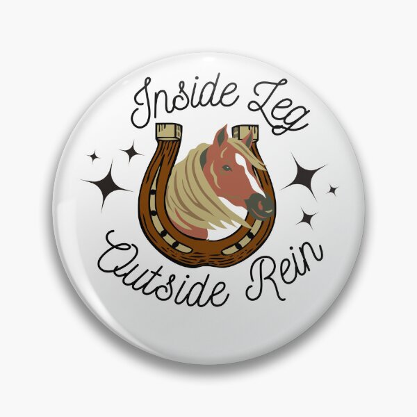 Item preview, Inside Leg Outside Rein Horse In A Horseshoe With Stars designed and sold by Sonatablue.