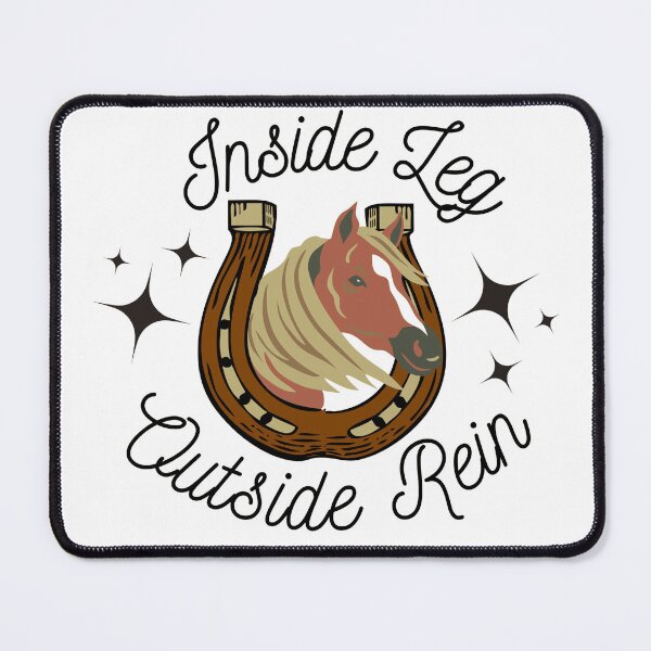 Item preview, Inside Leg Outside Rein Horse In A Horseshoe With Stars designed and sold by Sonatablue.