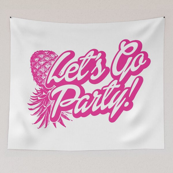 Item preview, Updside Down Pineapple Lets Go Party  designed and sold by culturestash.