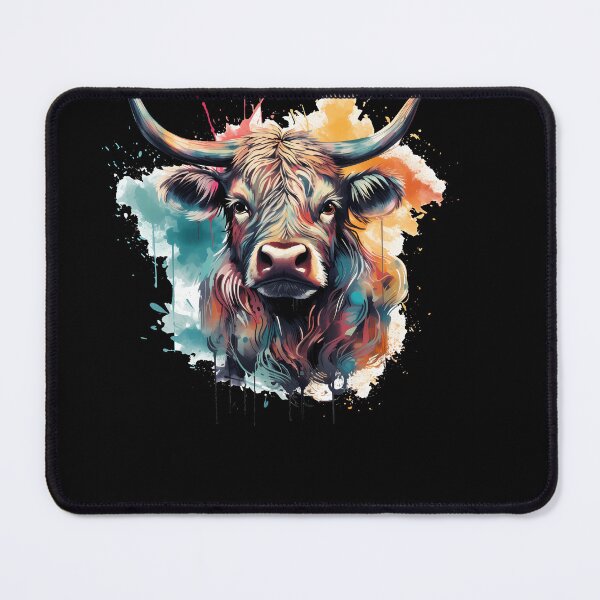 Item preview, Dreamy Highland Cow: Synthwave Impressionism designed and sold by anass002.