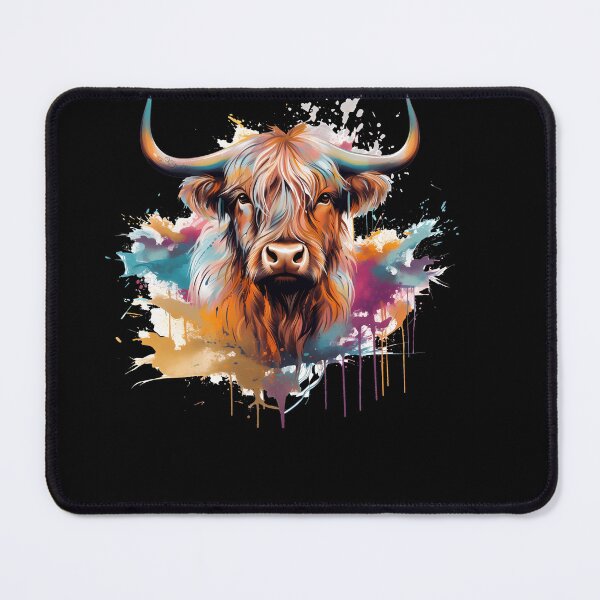 Item preview, Dreamy Highland Cow: Synthwave Impressionism designed and sold by anass002.