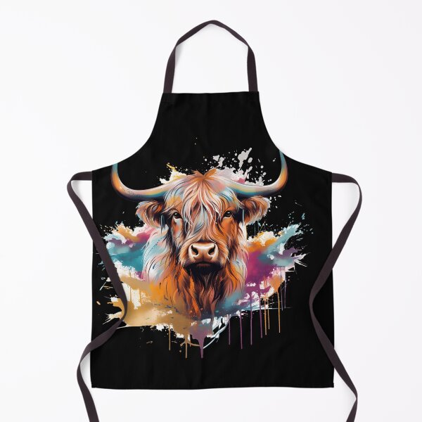 Item preview, Dreamy Highland Cow: Synthwave Impressionism designed and sold by anass002.