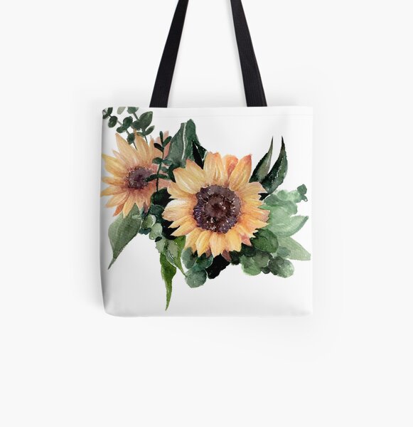 Sunflower II All Over Print Tote Bag