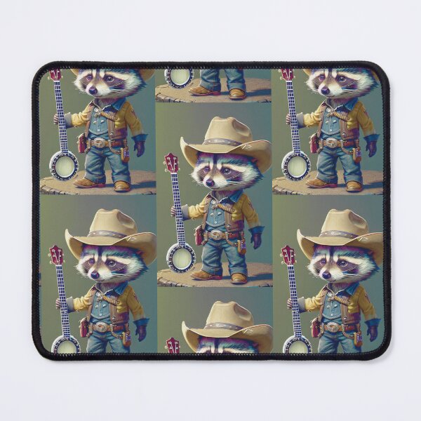Item preview, a cool raccoon playing banjo designed and sold by Pelzi100.