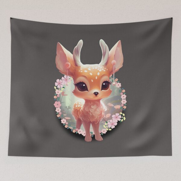 Item preview, Kawaii Cute Deer designed and sold by Chmielayka.