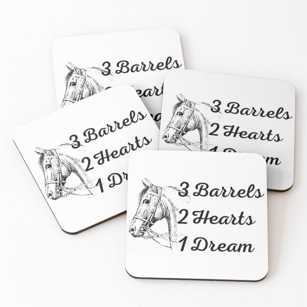 Item preview, 3 Barrels 2 Hearts 1 Dream Horse Lover Quote designed and sold by Sonatablue.