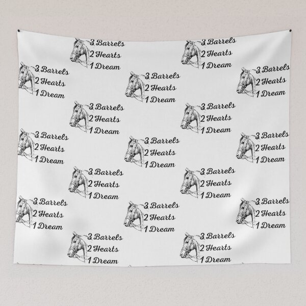 Item preview, 3 Barrels 2 Hearts 1 Dream Horse Lover Quote designed and sold by Sonatablue.