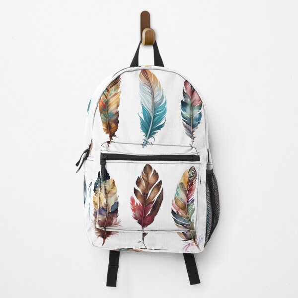 Item preview, Colorful plumes, Ethnic style, Watercolors designed and sold by Katarzyna Dembek.