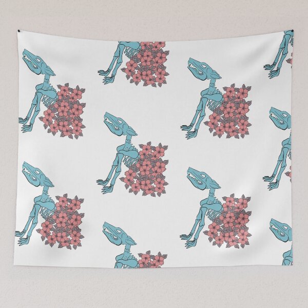Item preview, Skelly Dog pink designed and sold by InkedEdges.