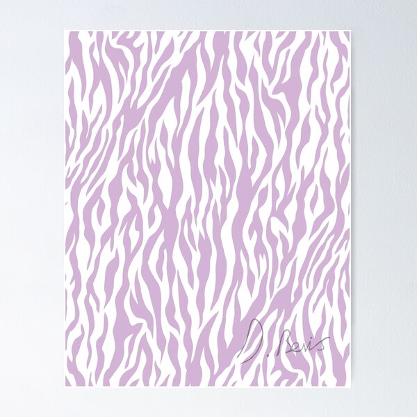 Item preview, Zebra Print - Lilac and White designed and sold by Daniel Bevis Design.
