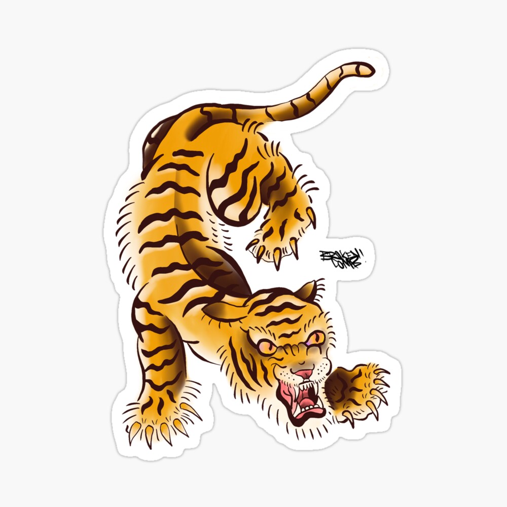 Amazon.com : 3D Tiger Waterproof Temporary Tattoo Sticker Zodiac Design Flash  Tattoo Body Art Water Transfer Tattoo Sticker : Beauty & Personal Care