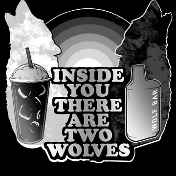 Artwork thumbnail, Two Wolves by LVBART