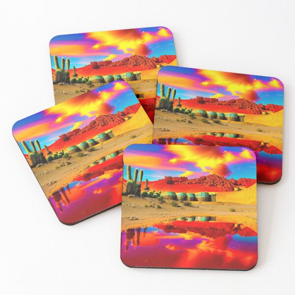 Item preview, A ravaged world of sand dunes and searing heat designed and sold by PixieDustAIArt.