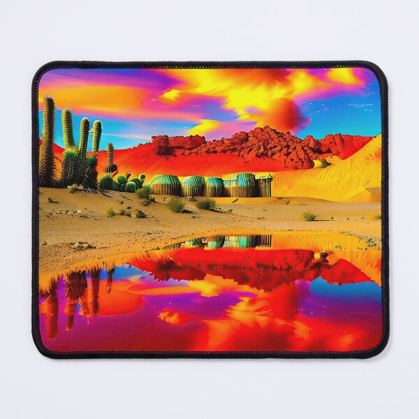 Item preview, A ravaged world of sand dunes and searing heat designed and sold by PixieDustAIArt.