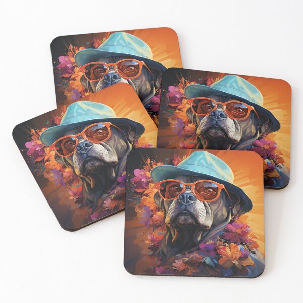 Item preview, Adorable Pug Wearing Kens Iconic Hat from Barbie - Playful Pet Art designed and sold by UmutK.