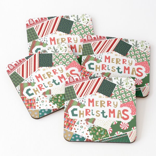 Item preview, Merry Christmas Patchwork Design  designed and sold by Scotti Cohn.