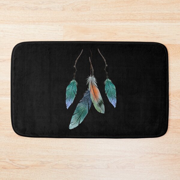 Item preview, Hanging colorful plumes, Ethnic style, Watercolors designed and sold by Katarzyna Dembek.