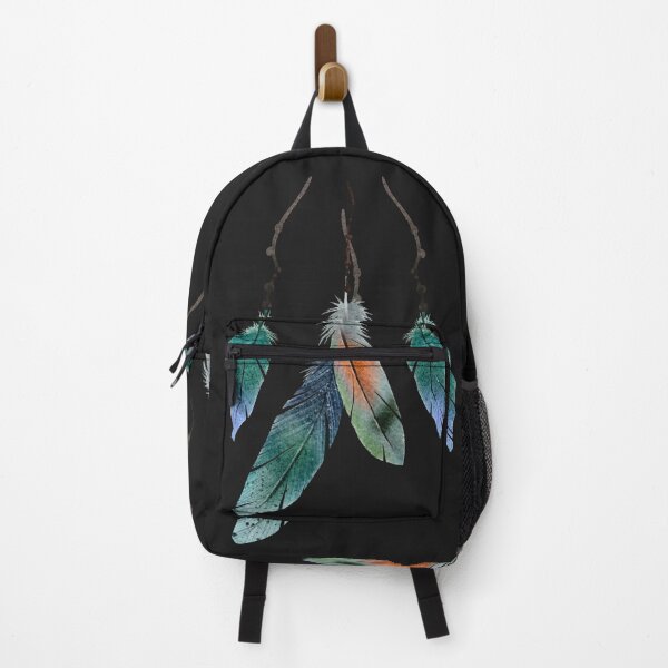 Item preview, Hanging colorful plumes, Ethnic style, Watercolors designed and sold by Katarzyna Dembek.