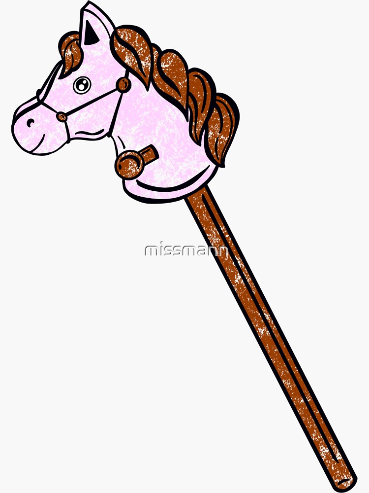 Pink 2025 stick horse