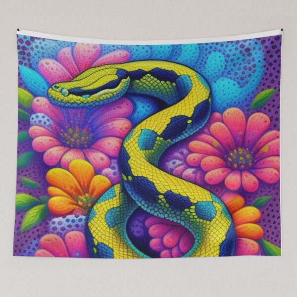 Item preview, Floral serpent  designed and sold by Roxburylane.
