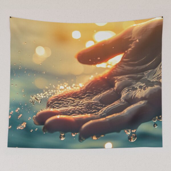 Item preview, Water drops Pouring on hand designed and sold by Aestheticlanart.