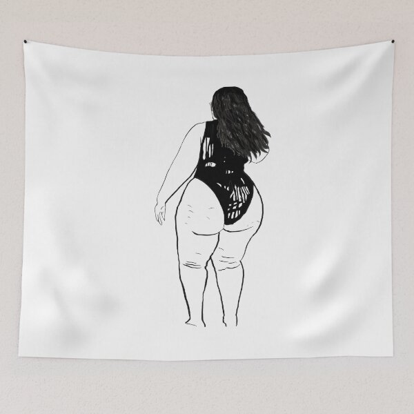 Item preview, Curvy Woman Line Art, Body Positive Art, Plus Size Woman, Woman Empowerment Wall Art, Self Love Poster, Bedroom Art, BBW queen designed and sold by TOT-SA0.