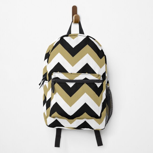 Item preview, Hollywood Regency Chevron Pattern in Black White and Gold designed and sold by tonymagnerart.