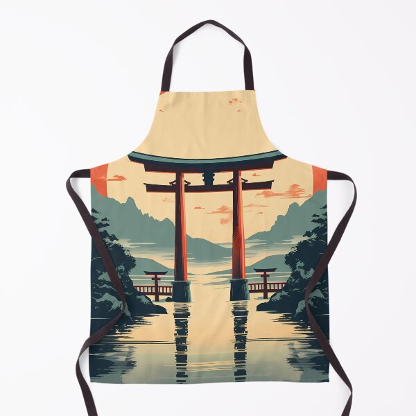 Item preview, Shinto Shrine - Vintage Japanese Poster designed and sold by BrushstrokesA.