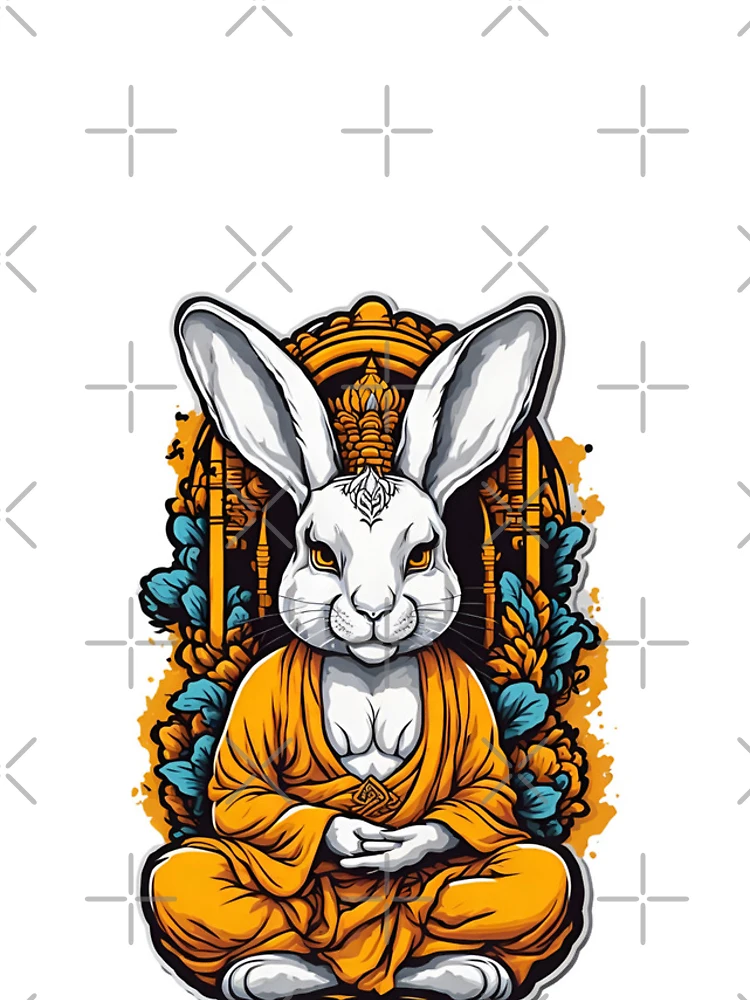 Thumbnail 4 of 4, iPhone Case, Tibet Buddhist Rabbit 2 designed and sold by RabbitPrints.