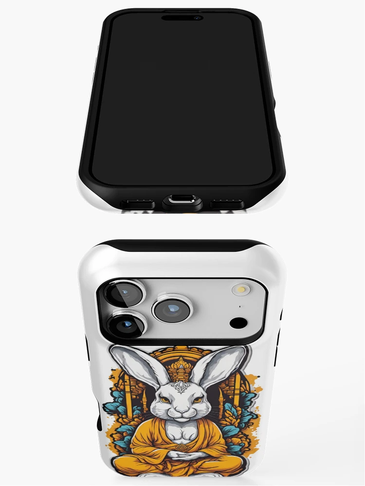 Thumbnail 3 of 4, iPhone Case, Tibet Buddhist Rabbit 2 designed and sold by RabbitPrints.