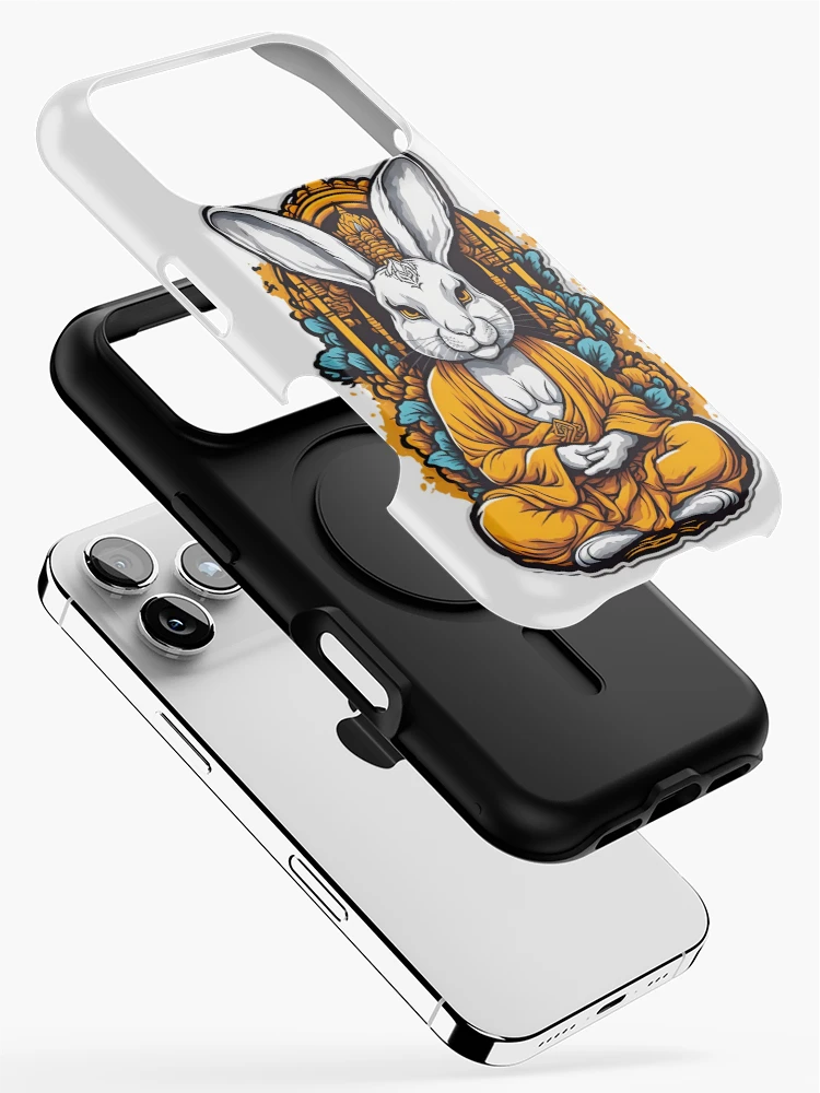 Thumbnail 2 of 4, iPhone Case, Tibet Buddhist Rabbit 2 designed and sold by RabbitPrints.