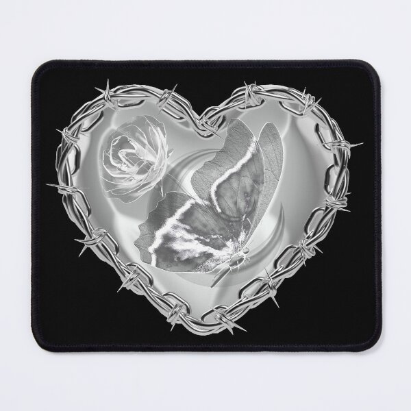 Item preview, Chained heart with background of Butterfly and beautiful Rose designed and sold by Malogue.