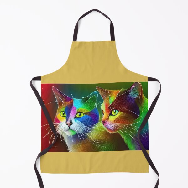 Aperçu de l'œuvre Chats géométriques "KuKu" et "Talulah" créée et vendue par Artekinium.