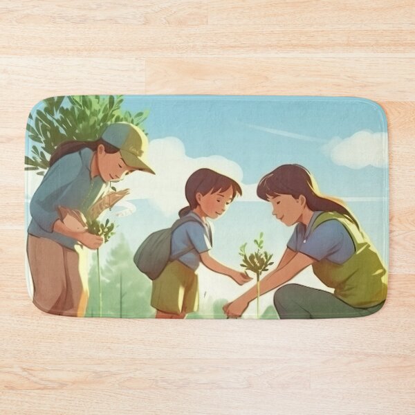 Item preview, Tree Planting Nature Forest earth designed and sold by Aestheticlanart.