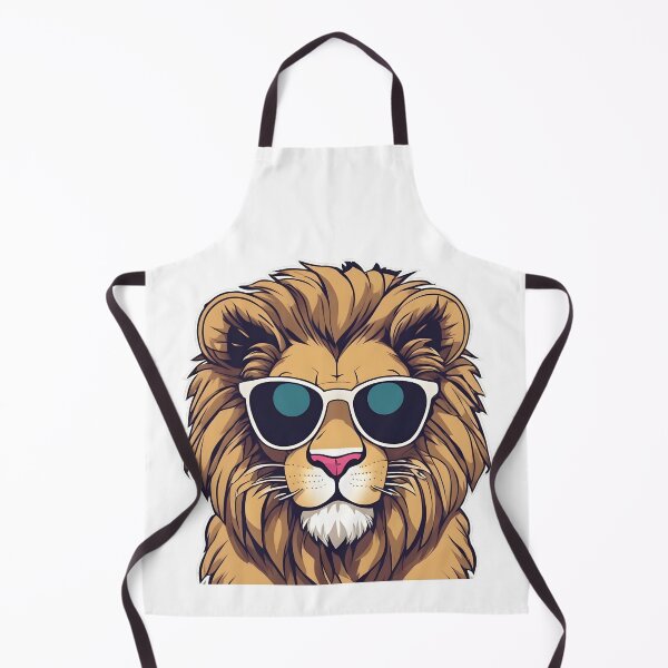 Item preview, Lion in White Sunglasses designed and sold by Realizey.