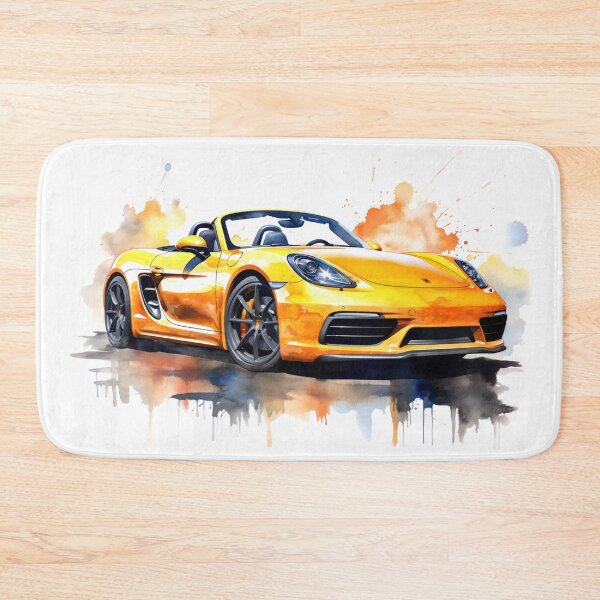 Item preview, Boxster 981 watercolor painting designed and sold by blackdogshop.