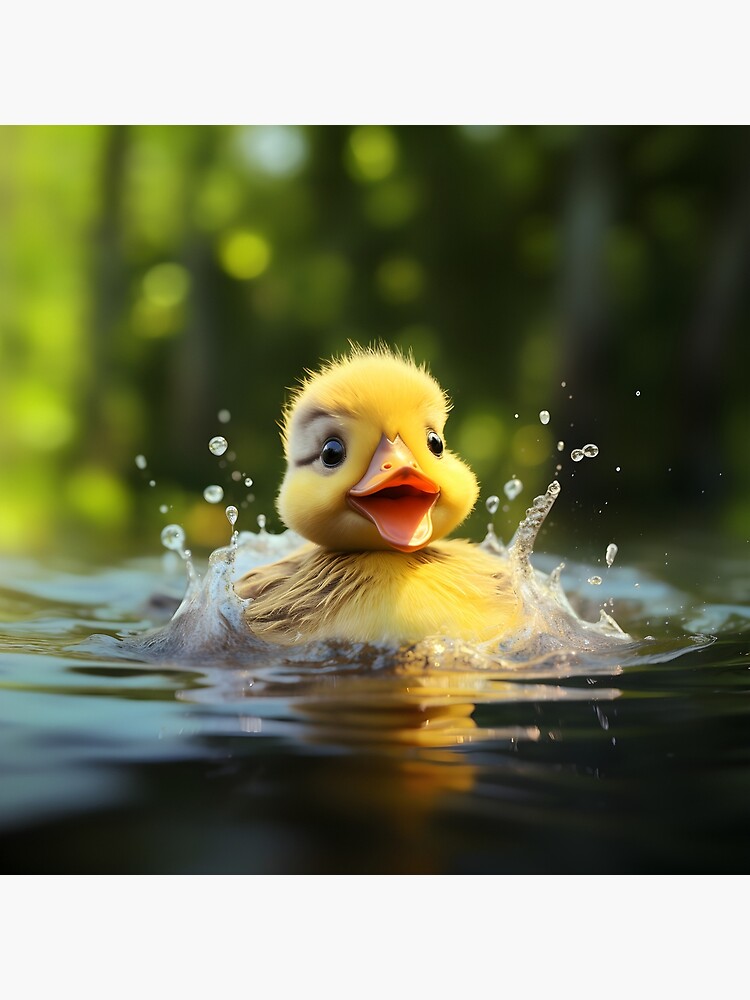 Happy Duck on a Solo Swim | Nature Photography | shops Handmade Photography Print