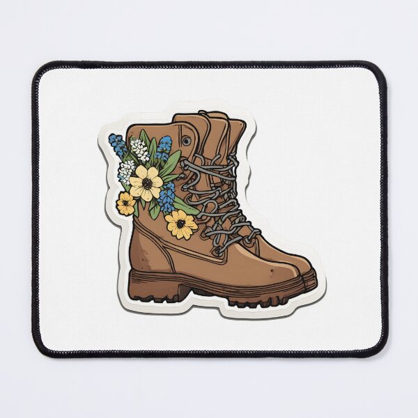 Item preview, Wildflowers Hiking Boots designed and sold by Realizey.