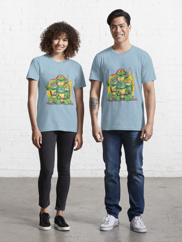 Teenage Mutant Ninja Turtles Leonardo Michelangelo Raphael Little Boys 2  Pack T-Shirts Green / Grey 6