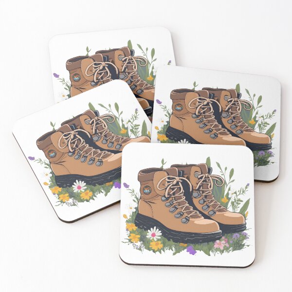 Item preview, Wildflower Hiking Boots Hikers designed and sold by Realizey.