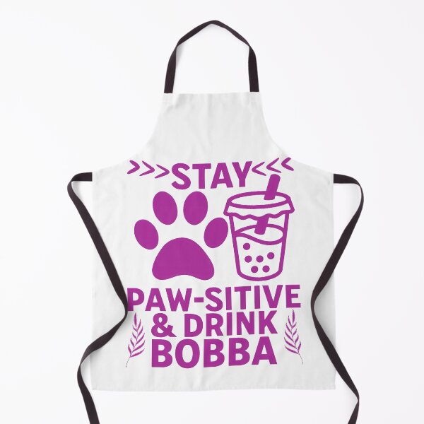 Item preview, Stay Pawsitive and Drink Bobba designed and sold by duke818.