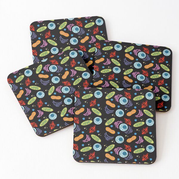 Item preview, Cells and Organelles Black Galaxy Biology Science Print designed and sold by tweestitch.
