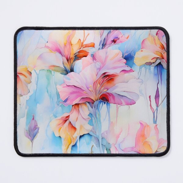Item preview, Pastel Blooms: Vibrant Watercolor Flowers Seamless Pattern designed and sold by Moo7shop.