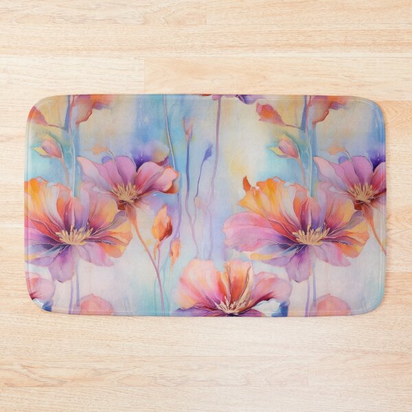 Item preview, Pastel Garden: Vibrant Watercolor Flowers Seamless Pattern designed and sold by Moo7shop.