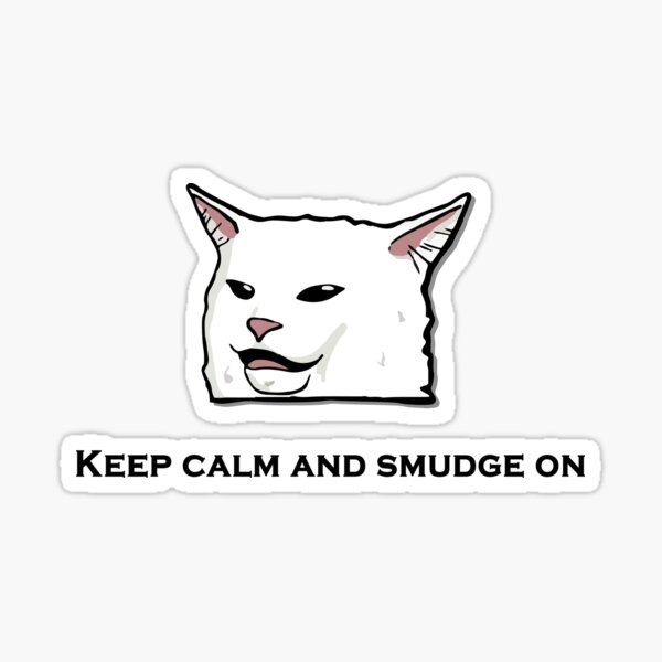 SMUDGE CAT  Sticker for Sale by 1R1S