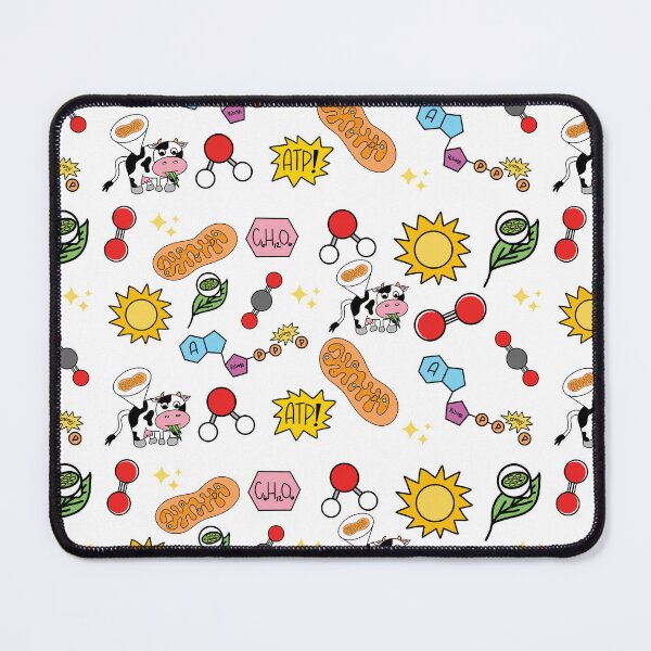 Item preview, Cellular Respiration White Galaxy Biology Cute Science Print designed and sold by tweestitch.
