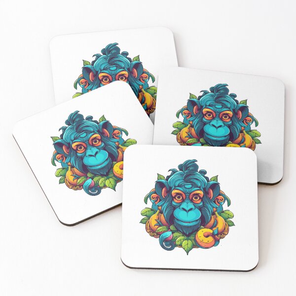 Item preview, Monkey Balloons Peace Psychedelic illusion Ai art fungi art simple Music rock lgbt Mens Womens Kids Funny Nature Lovers  designed and sold by Martolina33.