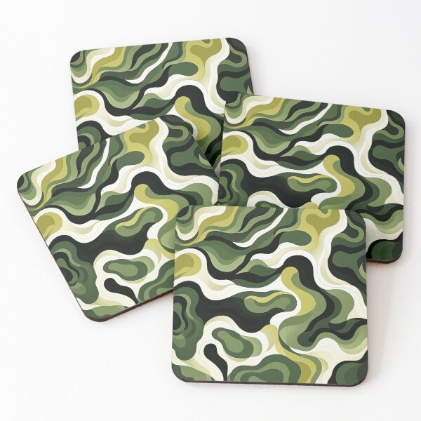 Item preview, Green and Olive and White and Black Swirled together designed and sold by BeHappyGoLucky.