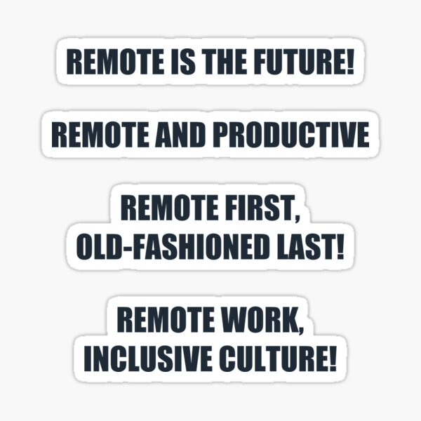 Item preview, Remote Work Slogan Pack 3 designed and sold by CyberCult Store.