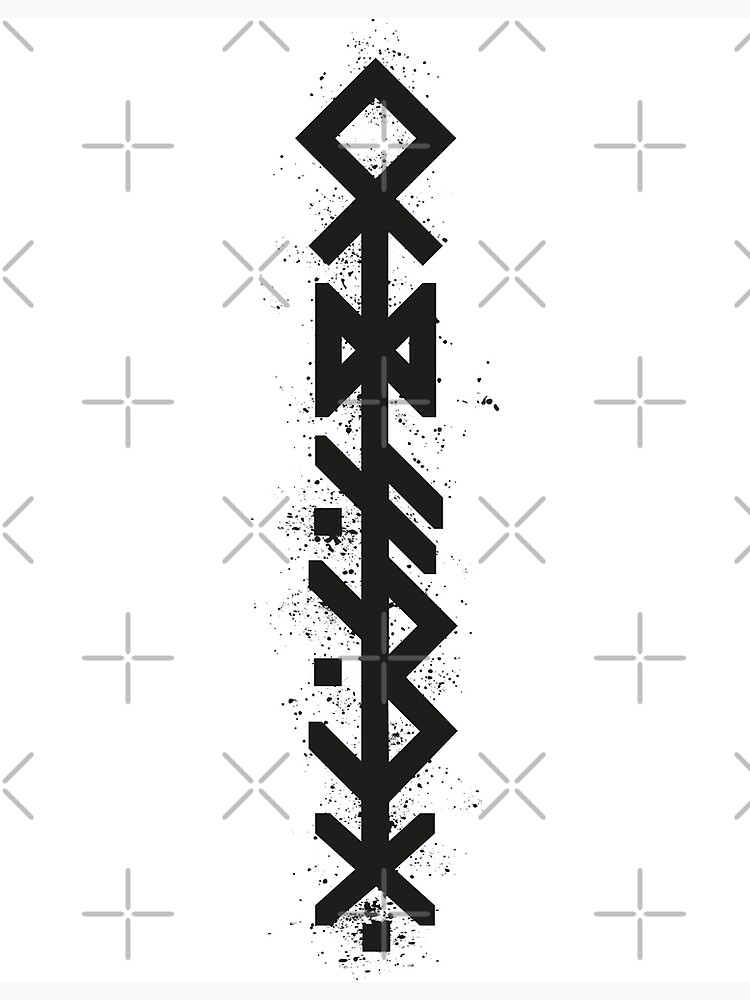 Norse tattoo, bind runes, runes, Mjolnir...